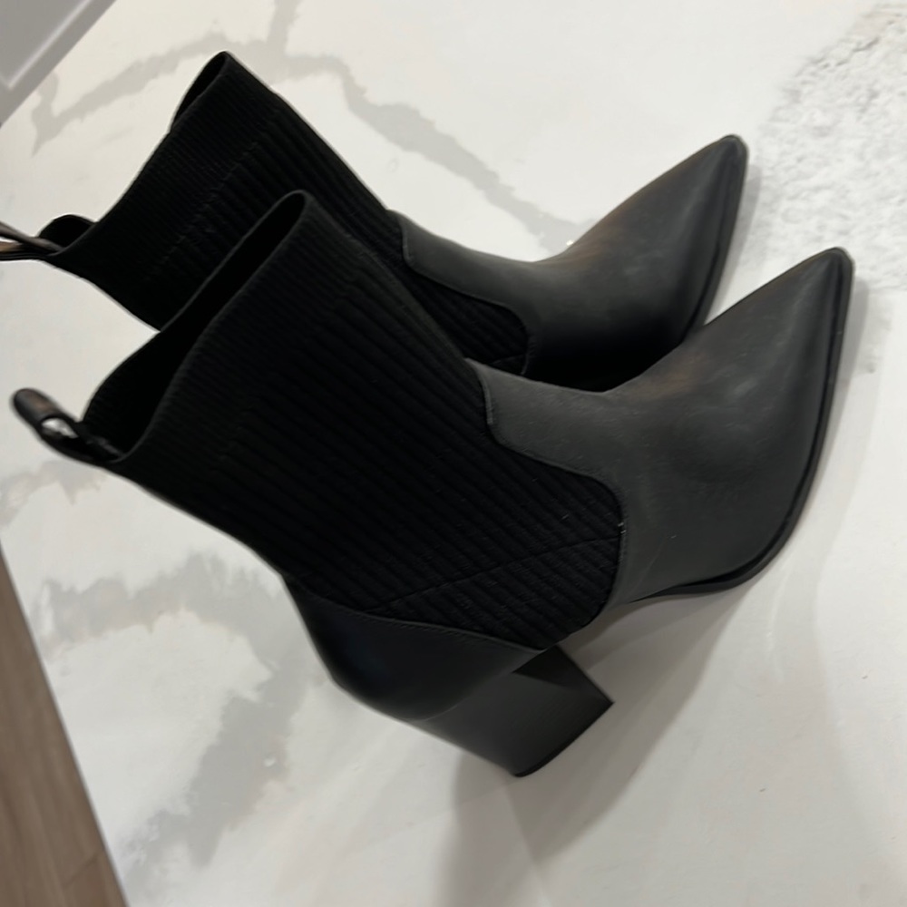 Black sock bootie